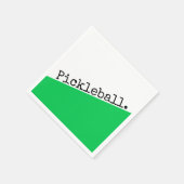 Serviette En Papier PICKLEBALL Fun Bright Green Color Block (Coin)