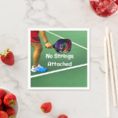 Serviette En Papier Pickleball Funny No Strings Attaché (En situation)