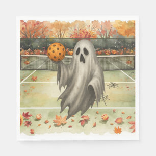 Serviette En Papier Pickleball Halloween Party avec paddle et balle
