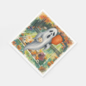 Serviette En Papier Pickleball Halloween Party avec paddle et balle (Coin)