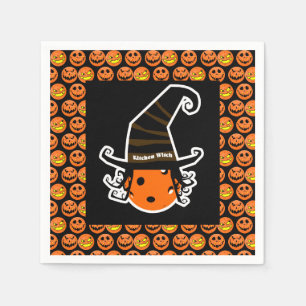 Serviette En Papier Pickleball Kitchen Sorcière mignonne Pickleball Ha