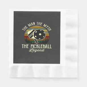 Serviette En Papier Pickleball- L'Homme, Le Mythe, La Légende
