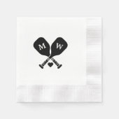 Serviette En Papier Pickleball Love (Devant)