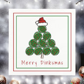 Serviette En Papier Pickleball Noël Arbre Joyeux Dinksmas Fête