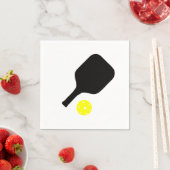 Serviette En Papier Pickleball paddle & ball (En situation)