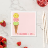 Serviette En Papier Pickleball Party (En situation)