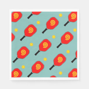 Serviette En Papier Pickleball Party