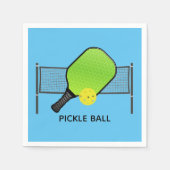 Serviette En Papier Pickleball Pickleball Design Papier serviettes (Devant)