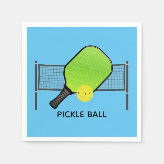 Serviette En Papier Pickleball Pickleball Design Papier serviettes (Devant)
