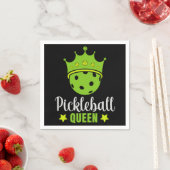 Serviette En Papier Pickleball Queen Funny Pickball Ball Queen (En situation)