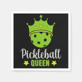 Serviette En Papier Pickleball Queen Funny Pickball Ball Queen (Devant)