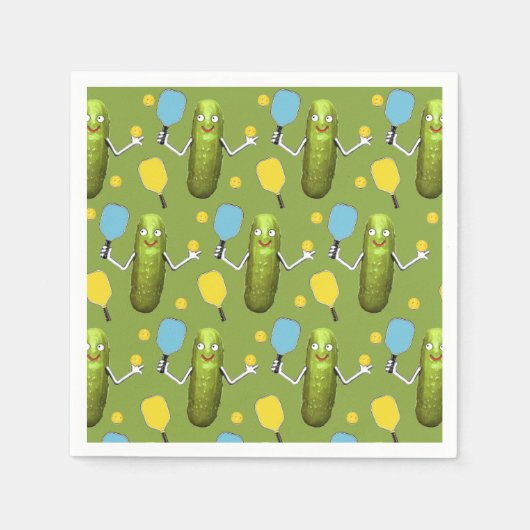 Serviette En Papier Pickleball Sports Party (Devant)