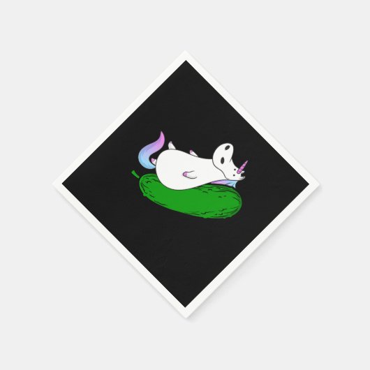 Serviette En Papier Picks Unicorn Cucumber Gherkin enfant (Coin)
