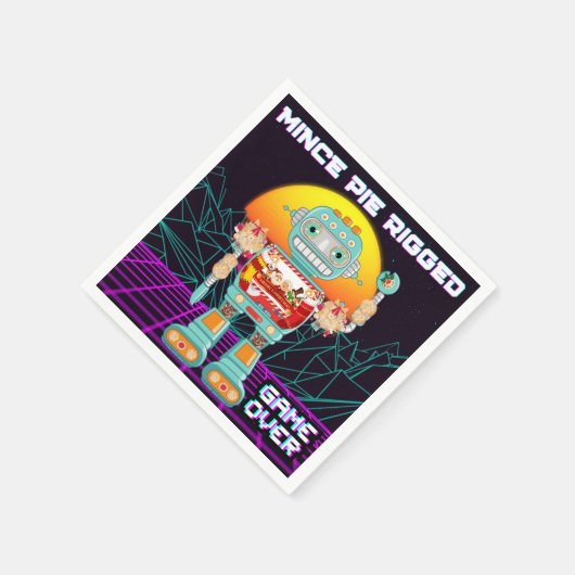 Serviette En Papier Pie Mince Riggé - Jeu sur (Coin)