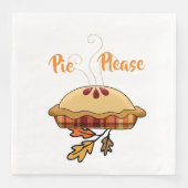 Serviette En Papier Pie S'Il Vous Plaît | Tarte Apple (Devant)