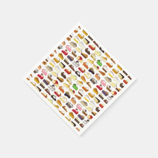 Serviette En Papier Pie Social Pi Day Slices Cuisine de dessert Vente  (Coin)