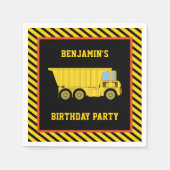 Serviette En Papier Pièce de fête d'anniversaire de la construction de (Devant)