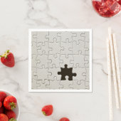 Serviette En Papier Pièce de puzzle blanche manquante (En situation)