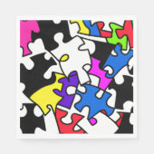 Serviette En Papier Pièces de puzzle (Devant)
