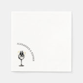 Serviette En Papier Pièces de vin (Devant)