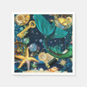 Serviette En Papier Pièces du groupe de sirènes (Devant)