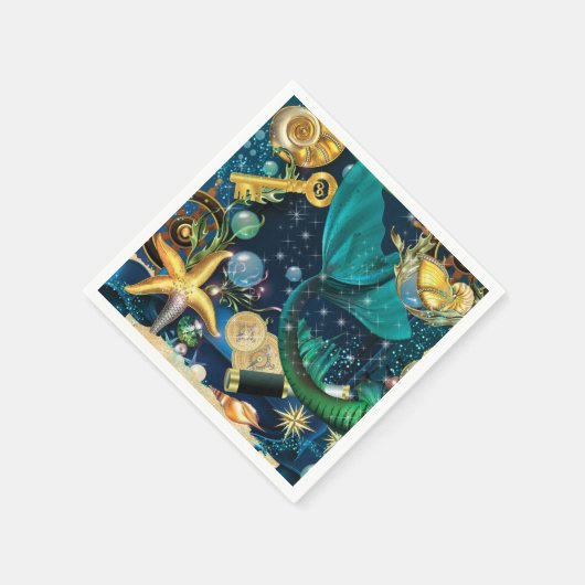 Serviette En Papier Pièces du groupe de sirènes (Coin)