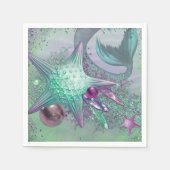 Serviette En Papier Pièces du groupe de sirènes (Devant)