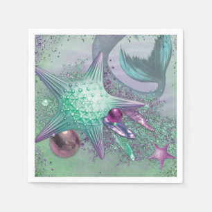 Serviette En Papier Pièces du groupe de sirènes