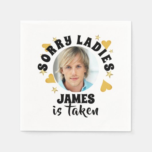 Serviette En Papier Pièces personnalisées de la fête de bachelorette f (Devant)