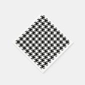 Serviette En Papier Pied de poule noir et blanc (Coin)