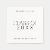 Serviette En Papier Pied moderne | Classe minimale de 2025 (Devant)