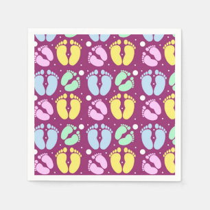 Serviette En Papier Pieds bébé