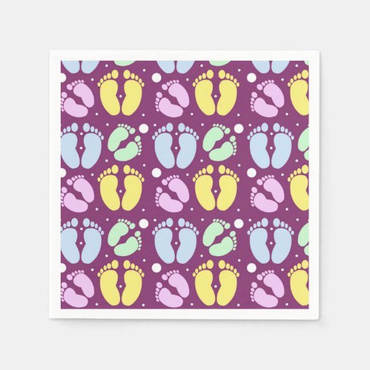 Serviette En Papier Pieds bébé (Devant)