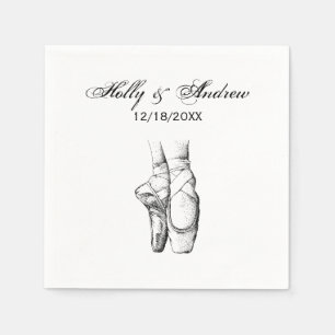 Serviette En Papier Pieds de danseuse sur pointes #1