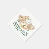 Serviette En Papier Piérogies polonaises Dumpling Pomme de terre Piero (Coin)