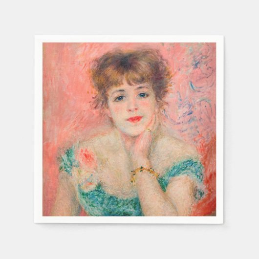 Serviette En Papier Pierre-Auguste Renoir - Actrice Jeanne Samary (Devant)