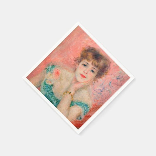 Serviette En Papier Pierre-Auguste Renoir - Actrice Jeanne Samary (Coin)