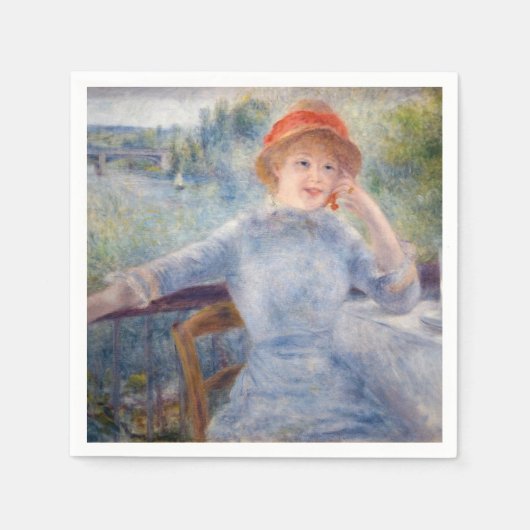 Serviette En Papier Pierre Auguste Renoir - Alphonsine Fournaise (Devant)