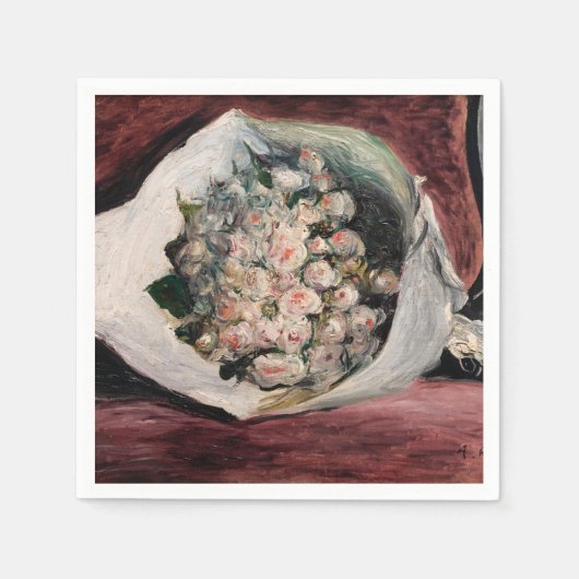 Serviette En Papier Pierre-Auguste Renoir - Bouquet dans une boîte (Devant)