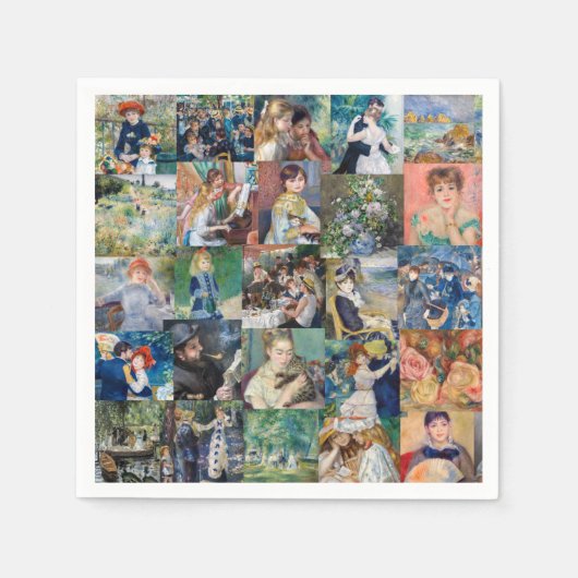 Serviette En Papier Pierre-Auguste Renoir - Chefs-d'oeuvre (Devant)
