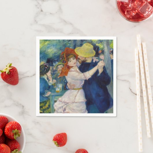 Serviette En Papier Pierre-Auguste Renoir - Danse à Bougival (En situation)