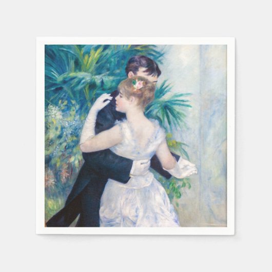 Serviette En Papier Pierre-Auguste Renoir - Danse urbaine (Devant)
