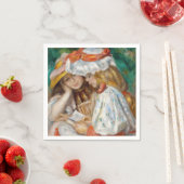 Serviette En Papier Pierre-Auguste Renoir - Deux Filles Lecture (En situation)