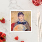 Serviette En Papier Pierre-Auguste Renoir - Fille avec un ventilateur (En situation)