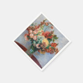 Serviette En Papier Pierre-Auguste Renoir - Fleurs dans un Vase (Coin)