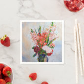 Serviette En Papier Pierre-Auguste Renoir - Gladioli (En situation)