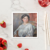 Serviette En Papier Pierre-Auguste Renoir - Jeune Femme Assis (En situation)