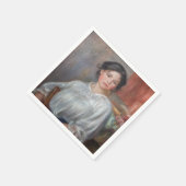 Serviette En Papier Pierre-Auguste Renoir - Jeune Femme Assis (Coin)