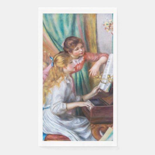 Serviette En Papier Pierre Auguste Renoir - Jeunes filles au piano (Devant)