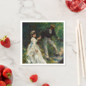 Serviette En Papier Pierre-Auguste Renoir - La Promenade (En situation)
